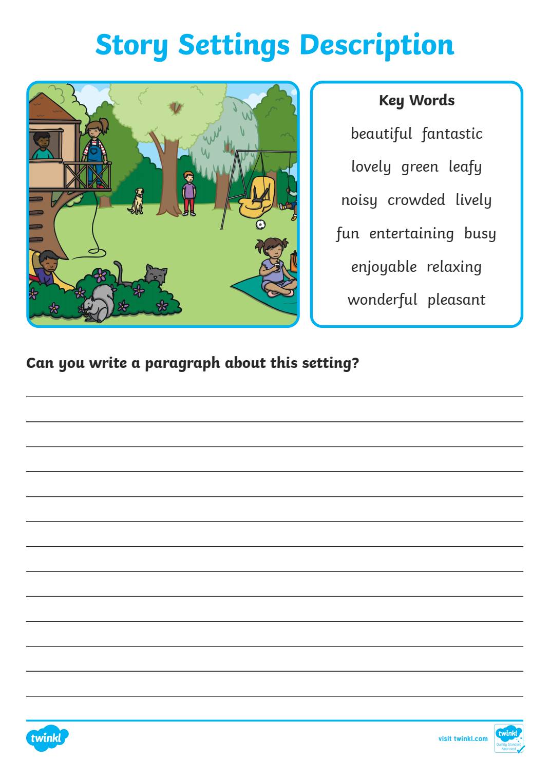 Story Settings Description Writing Frames Hội phụ huynh trường Newton